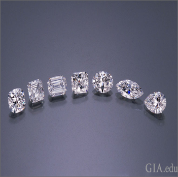 GIA certified diamond cuts